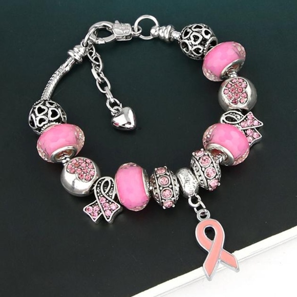 Breast Cancer Awareness Bracelet Set, NEW - Picture 3 of 3